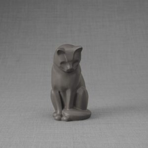 Pulvis Mini Cat Urn - Grey