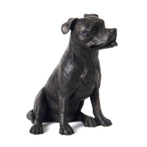 Staffordshire Terrier Resin Urn