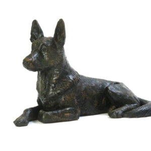 German Shepard Resin Urn